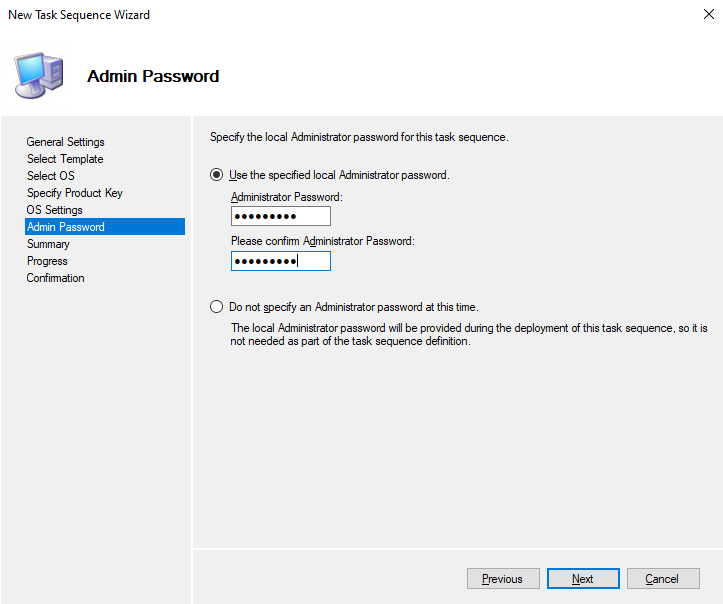 MDT avec Windows Server 2022 - Créer une séquence de tâches - Etape 7