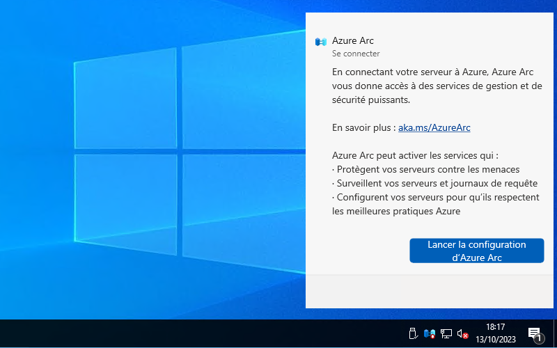 Windows Server 2022 - Nouvel icone Azure Arc