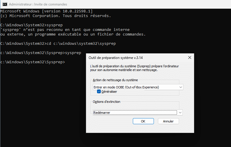 VirtualBox clone Windows sysprep