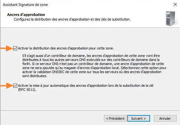 Windows Server 2022 - AD DNSSEC - Signer une zone - Etape 11