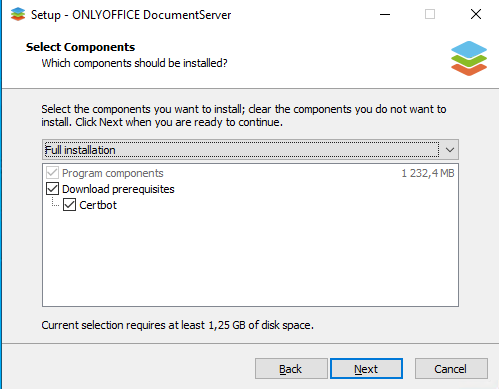 ONLYOFFICE Docs - Installation sous Windows Server 2022 - Etape 3