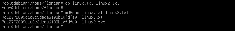 Linux - Empreinte MD5 de plusieurs fichiers