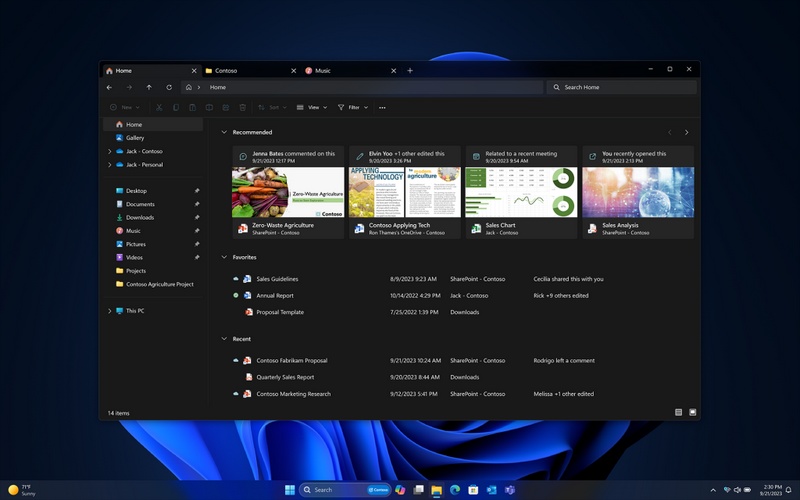 Windows 11 22H2 Moment 4 - IA menu Démarrer