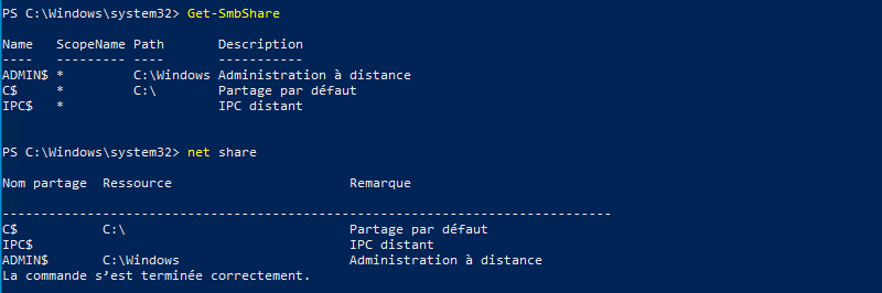 Partages administratifs