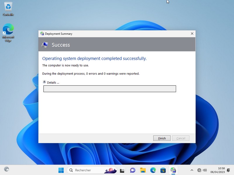 Déployer Windows 11 22H2 avec MDT - VM - Etape 11