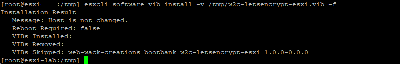 VMware ESXi - Installation Let's Encrypt