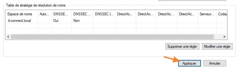 GPO - Appliquer stratégie DNS