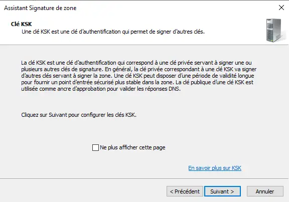 Windows Server 2022 - AD DNSSEC - Signer une zone - Etape 5