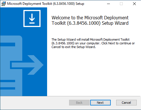 Windows Server 2022 - Installer MDT 6.3.8456 - Etape 1