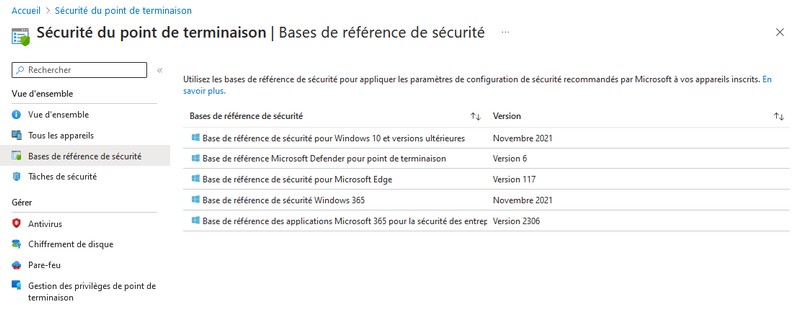 Microsoft Intune - Security Baselines