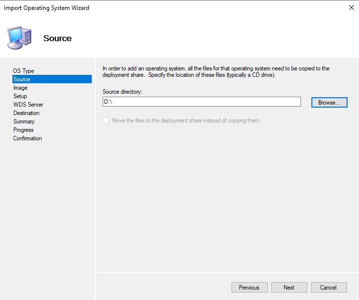MDT avec Windows Server 2022 - Importer image Windows 11 - Etape 3