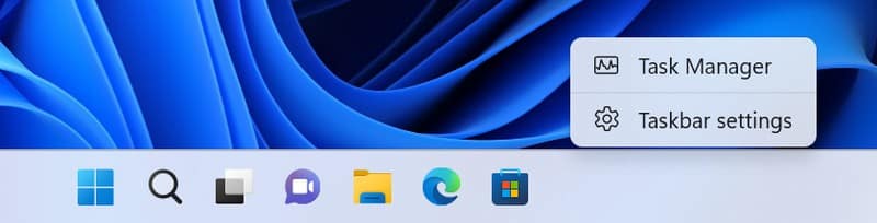 Windows 11 - Barre des tâches - Gestionnaire de tâches