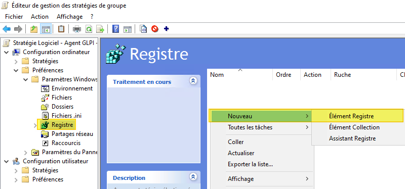GPO - Agent GLPI - Config via Registre Windows