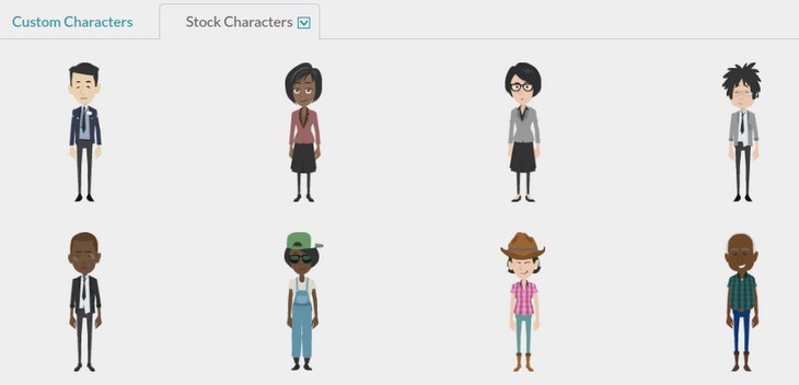 GoAnimate - Quelques personnages