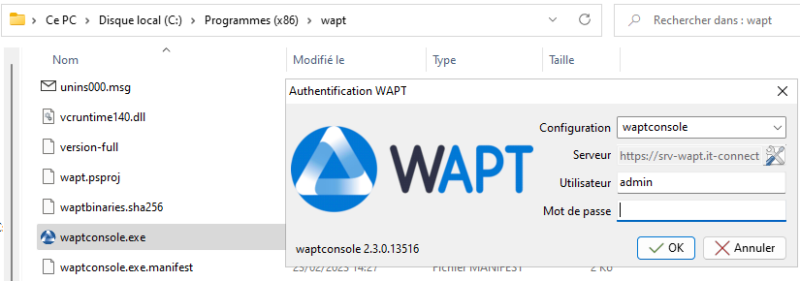 WAPT - Installer la console d'administration - 07