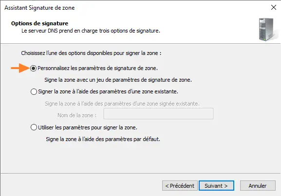 Windows Server 2022 - AD DNSSEC - Signer une zone - Etape 3