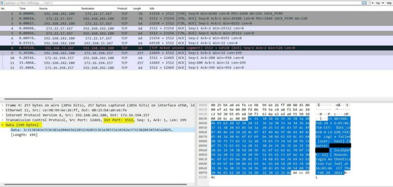 Wireshark - Identifier le port TCP