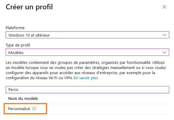 Intune - Personnaliser menu Démarrer Windows 11 - 02