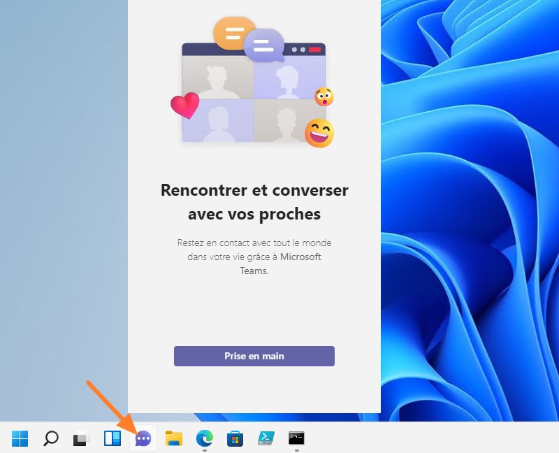 Masquer bouton conversations Windows 11