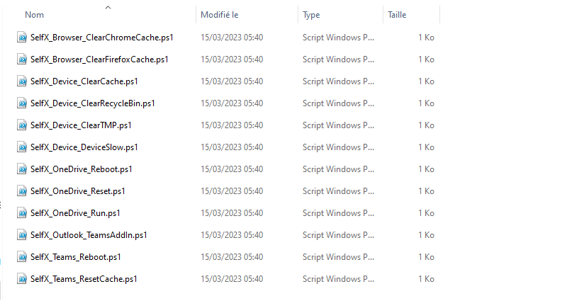 Windows - Scripts de SelfX