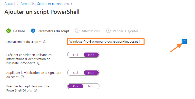 Intune - Exécuter un script PowerShell sur Windows