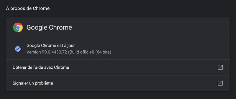Nouveautés Chrome 90