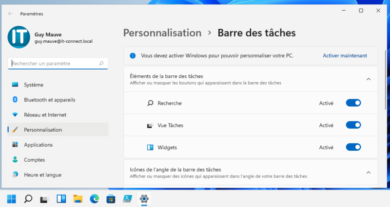 L'icône Conversation est masqué et l'option indisponible !
