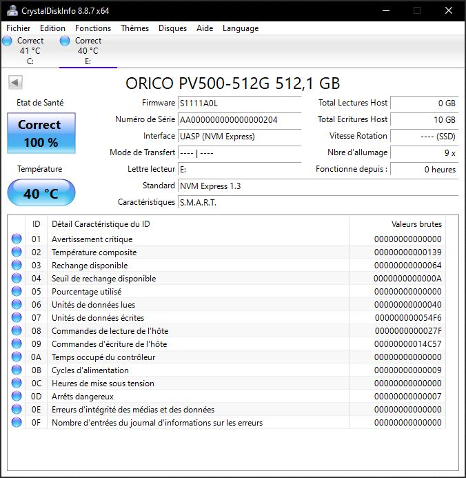 Test Orico GV100