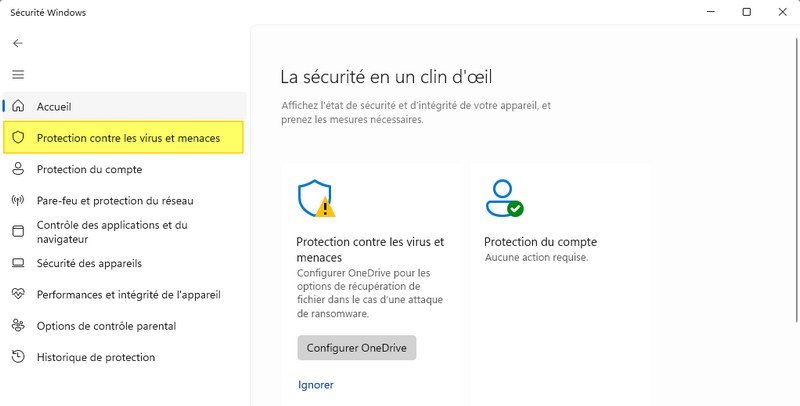 Désactiver Windows Defender sur Windows 11 (temporaire) - 1