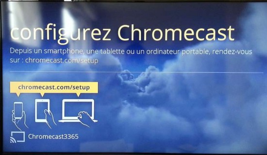 Premier affichage Chromecast