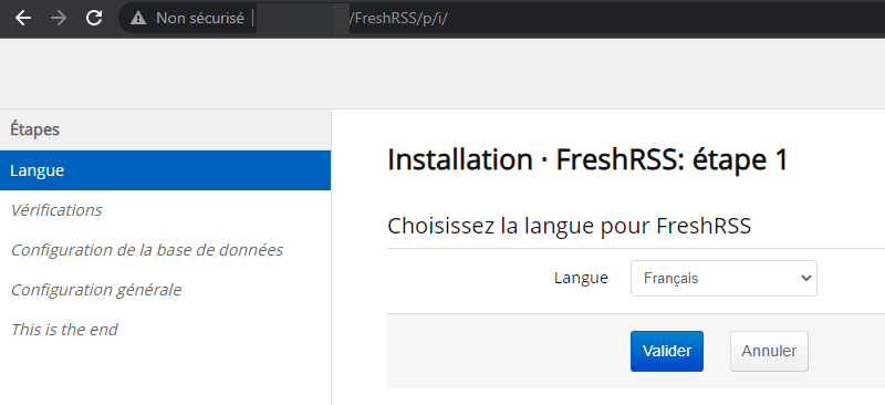 Installer FreshRSS sur Debian 11