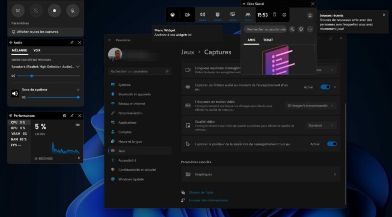 Windows 11 Xbox Game Bar