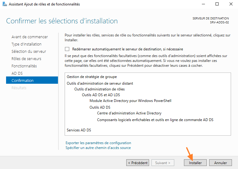 Windows Server 2022 - Installer ADDS - 3