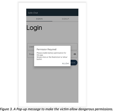 Permission de Safe Chat - Android - Aout 2023