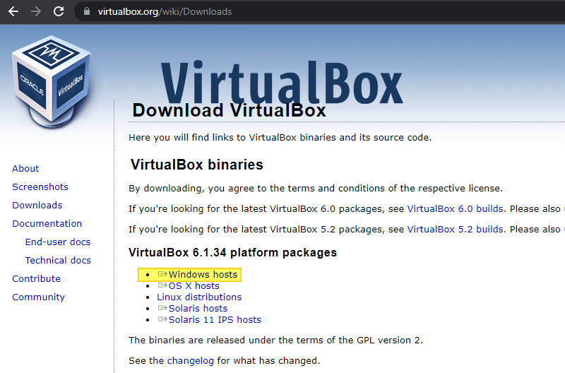 Télécharger VirtualBox pour Windows 11