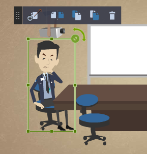 GoAnimate - Rotation symétrique du personnage