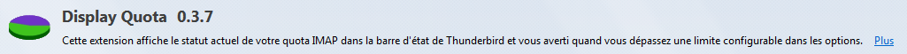 Aperçu du module dans le "Gestionnaire de modules complémentaires".