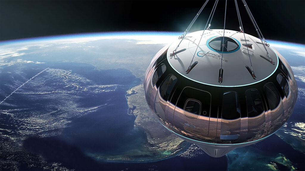 Space Perspective capsule ballon stratosphérique