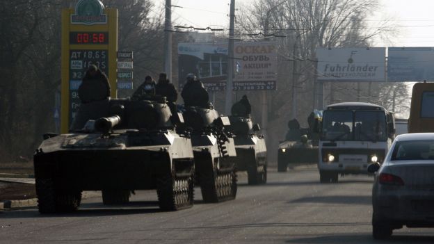 Une cinquantaine de chars russes sont entrés en Ukraine durant les pourparlers à Minsk. Propagande ?