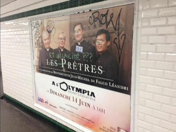 La RATP refuse les affiches du concert de soutien des &quot;Prêtres&quot; aux chrétiens d'Orient assassinés par l'EI